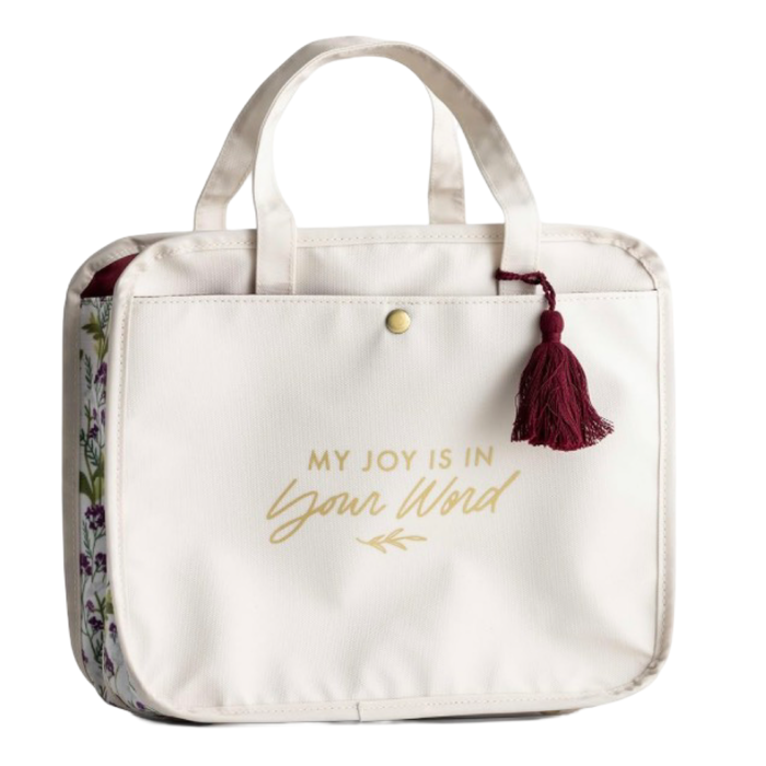 DaySpring - My Joy is in Your Word Bible Cover - Organizational Bag, Multi