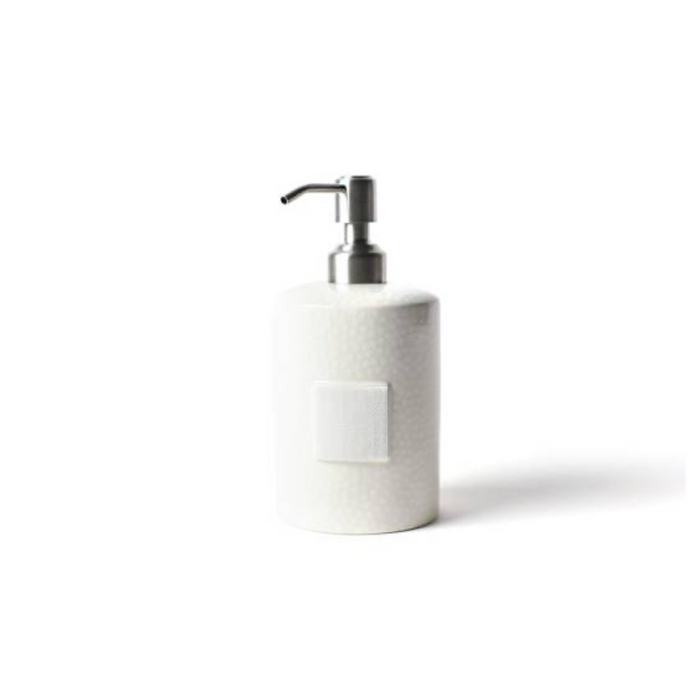 Happy Everything White Small Dot Mini Cylinder Soap Pump