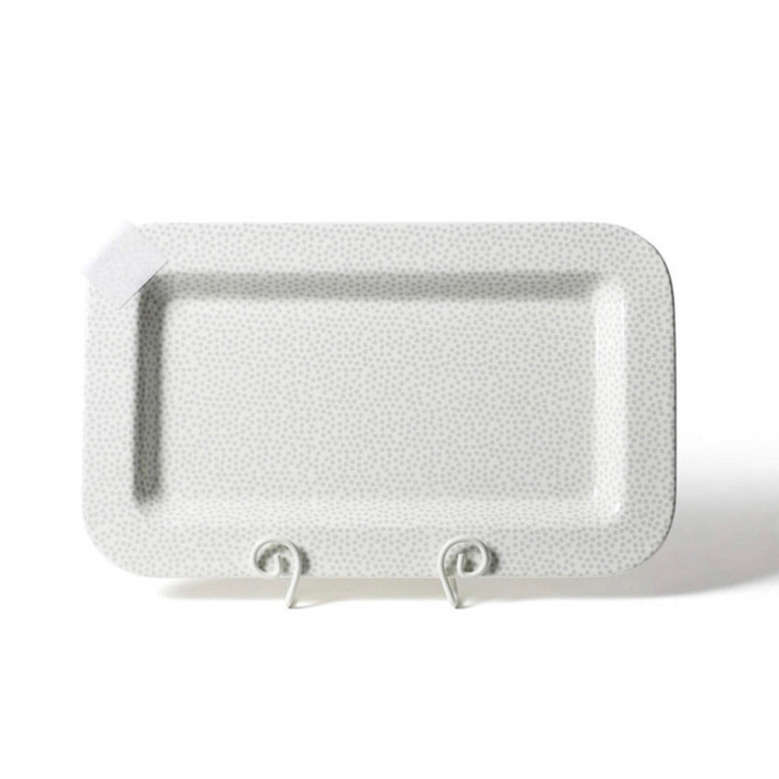 Happy Everything Stone Small Dot Mini Entertaining Rectangle Platter