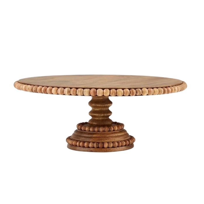 Mud Pie Wood Cake Stand