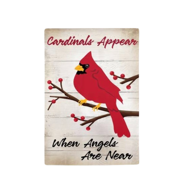 When Angels are Near Applique Garden Flag