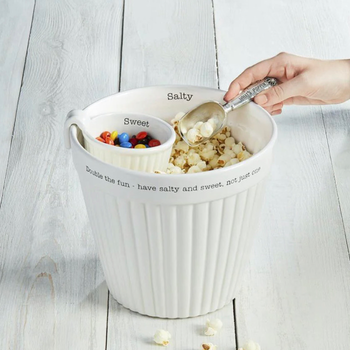 Mud Pie Popcorn and Candy Bowl Set