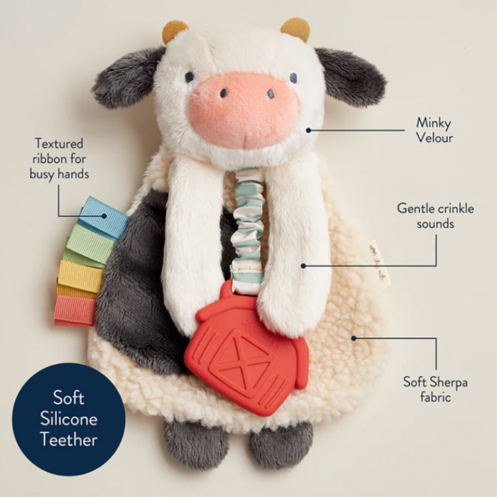 Itzy Ritzy Friends Lovey Plush Cow