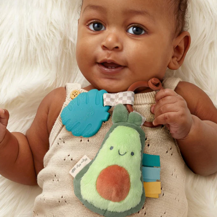 Itzy Ritzy Pal™ Plush + Teether Avocado