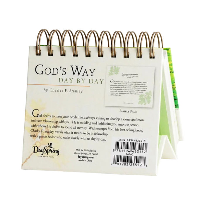 Dayspring Charles Stanley - God's Way - Perpetual Calendar