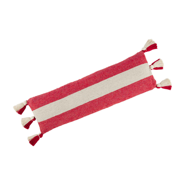 Mud Pie Red/White Stripe Long Pillow