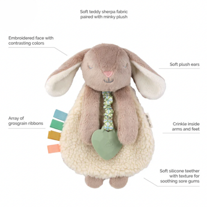 Itzy Ritzy Bunny Friends Lovey™ Plush - Taupe