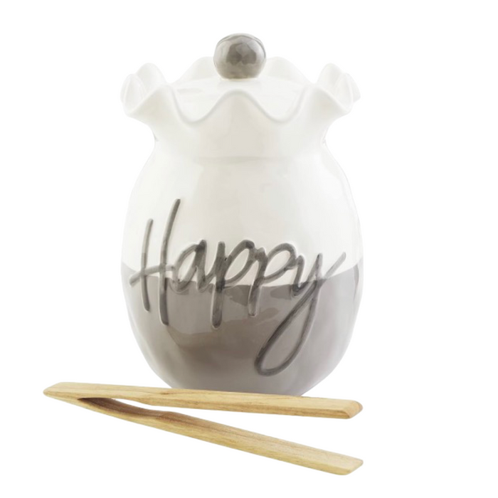 Mud Pie Happy Ruffle Cookie Jar