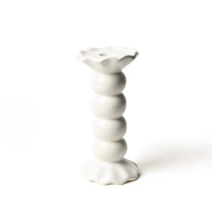 Coton Colors Signature White Medium Ruffle Candle Holder