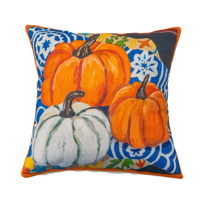 Mandy Buchanan 3 Pumpkins Pillow