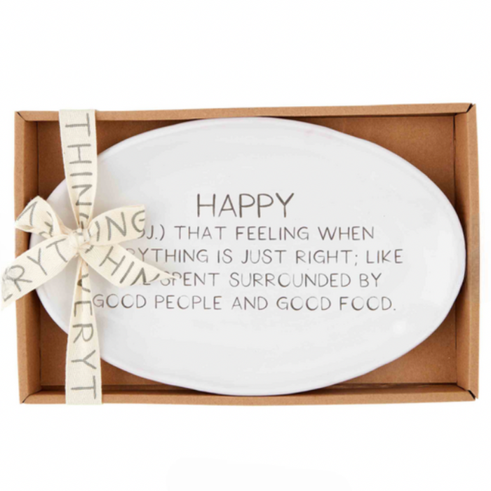 Mud Pie Happy Definition Tray