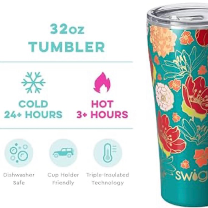 Swig Tumbler 32oz-Fire Poppy