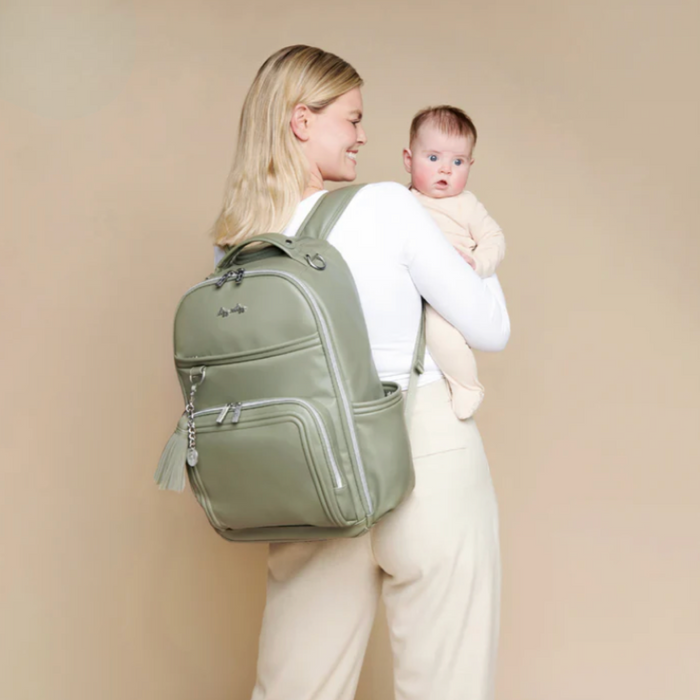 LIMITED EDITION Itzy Ritzy Boss Plus Backpack Diaper Bag- Matcha