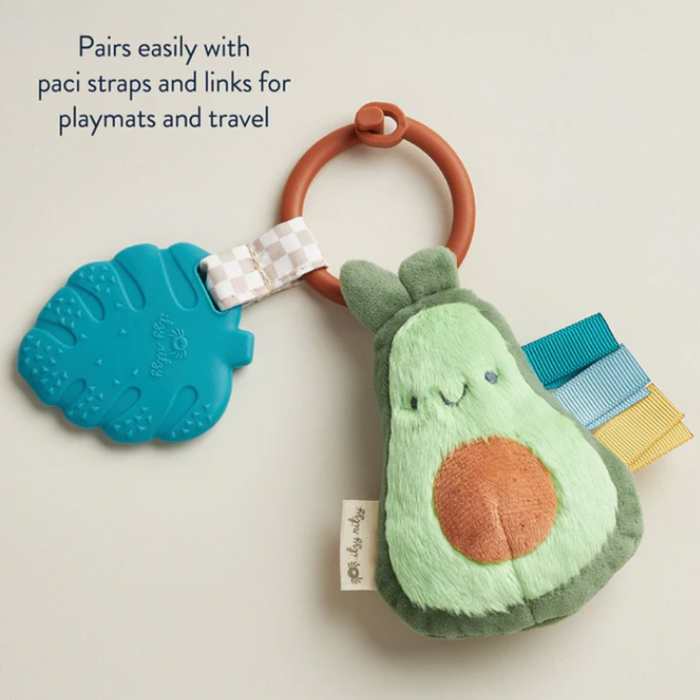 Itzy Ritzy Pal™ Plush + Teether Avocado