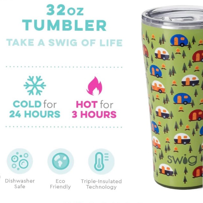 Swig Tumbler 32 oz.-Happy Camper