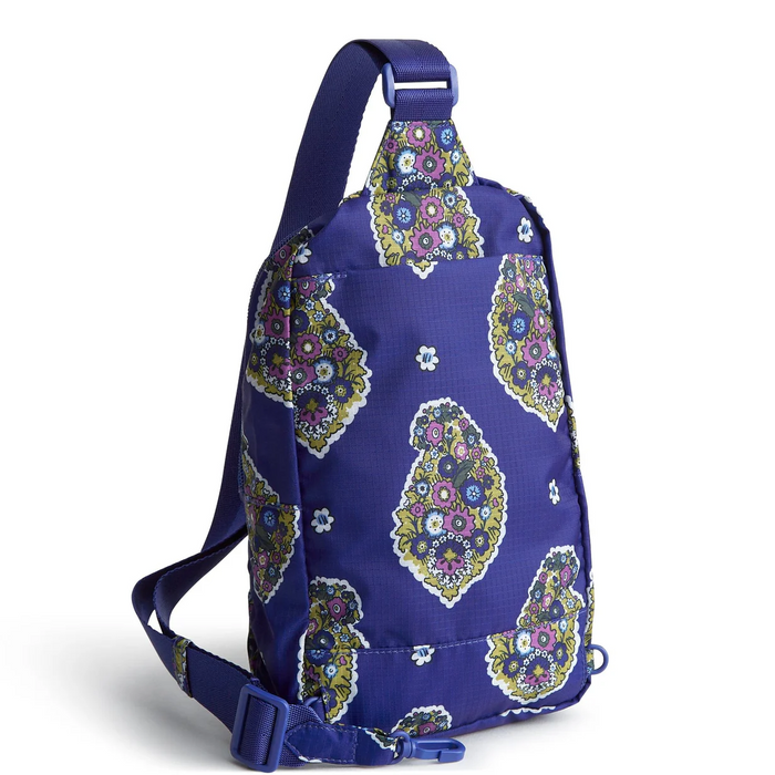 Vera Bradley Small Lorman Sling Backpack : Kew Gardens Blue