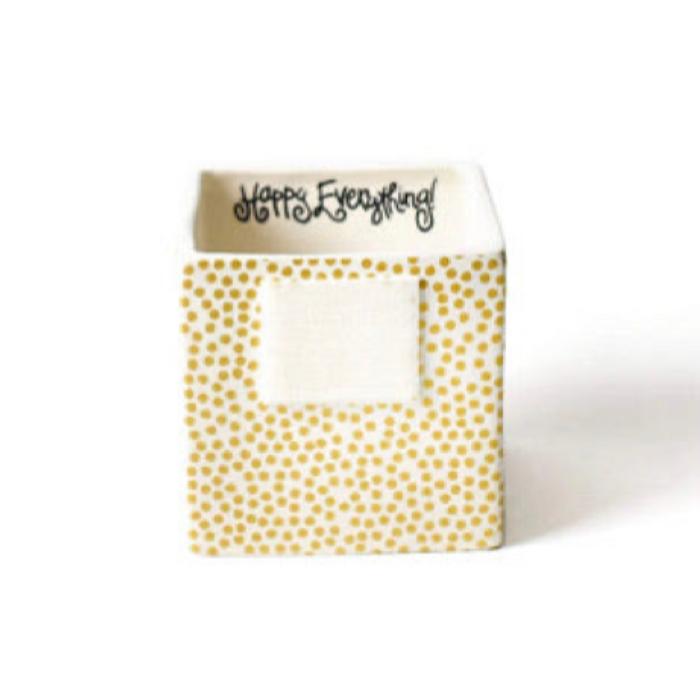 Happy Everything Gold Small Dot Mini Nesting Cube Small