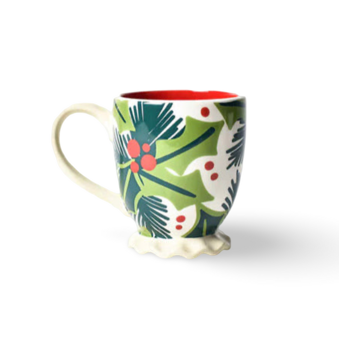 Coton Colors-Balsam & Berry Holly Ruffle Mug