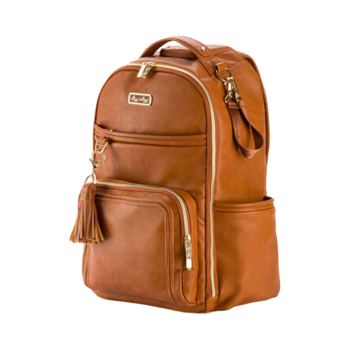 Itzy Ritzy Boss Plus Backpack Diaper Bag - Cognac