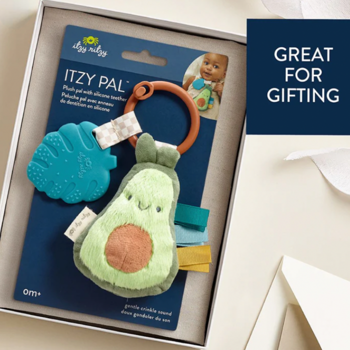 Itzy Ritzy Pal™ Plush + Teether Avocado