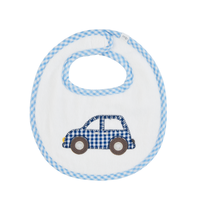 Mud Pie Car Applique Bib