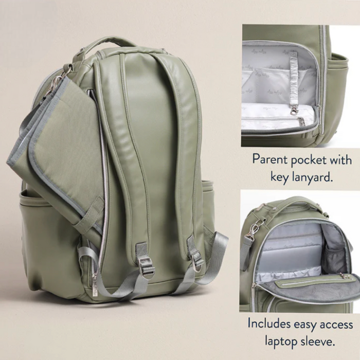 LIMITED EDITION Itzy Ritzy Boss Plus Backpack Diaper Bag- Matcha