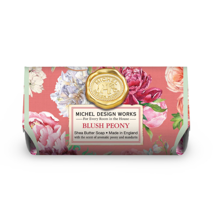 Michel Design Blush Peony Large Bath Soap Bar