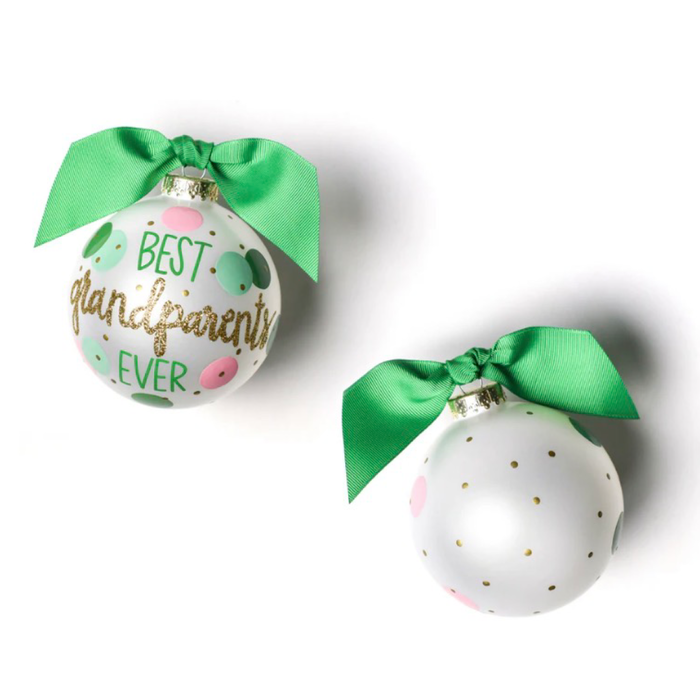 Coton Colors Best Grandparents Ever Glass Ornament