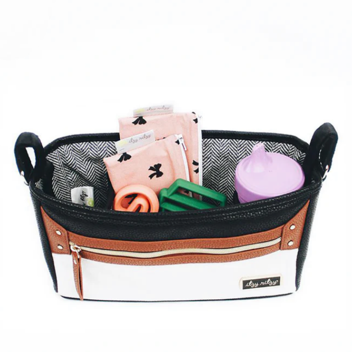 Itzy Ritzy Travel Stroller Caddy - Coffee & Cream