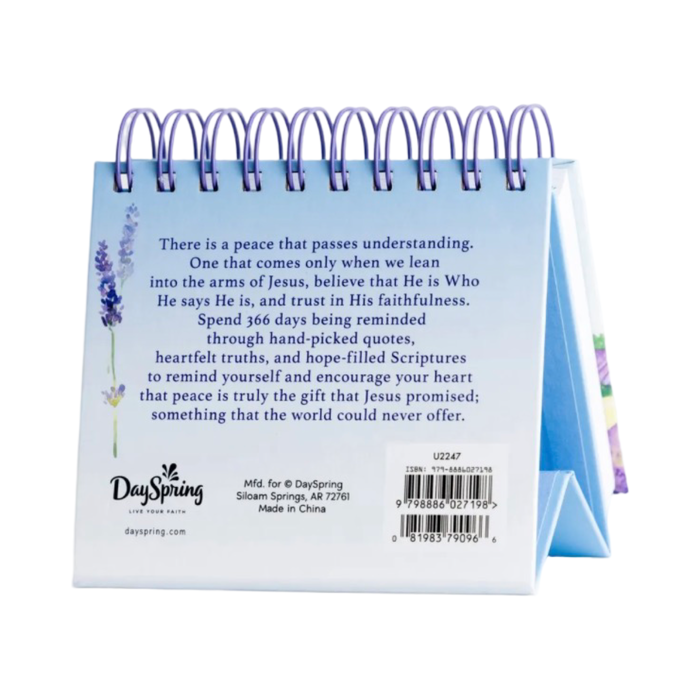 Dayspring Peace Daybrightener Perpetual Calendar