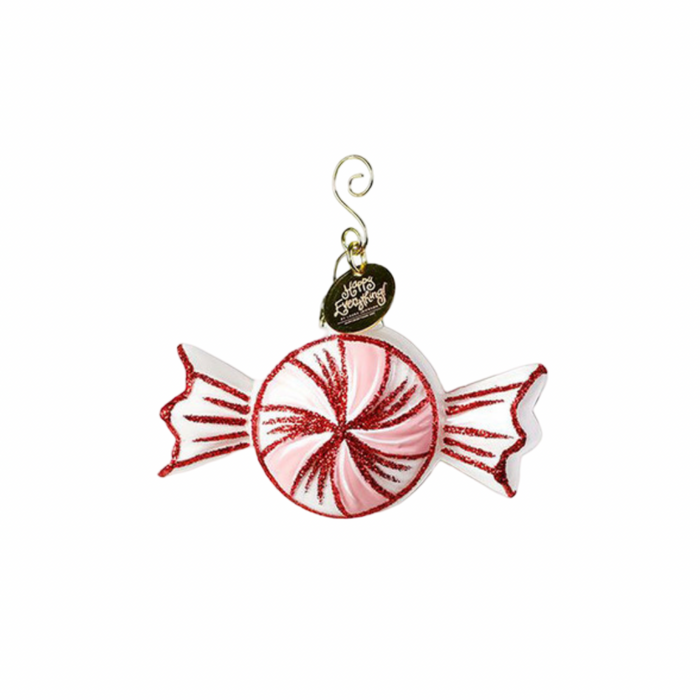 Happy Everything Peppermint Shaped Ornament