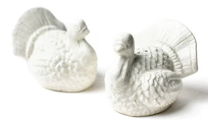 Coton Colors Turkey Shaped Salt and Pepper Shaker Set