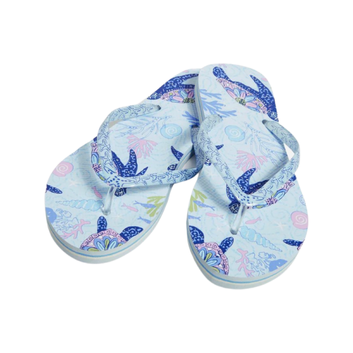 Vera Bradley Flip Flop Turtle Dream